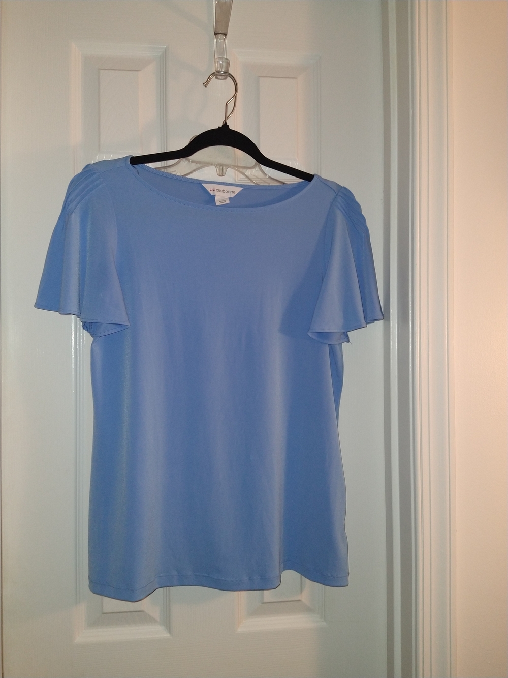 Liz Claiborne Sky Blue Crewneck Top